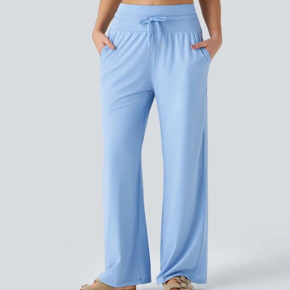 HALARA Light Blue Wide Leg Pants - Picture 1 of 10